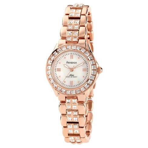 Armitron® Ladies' Swarovski Crystal Bracelet Watch - Rose gold