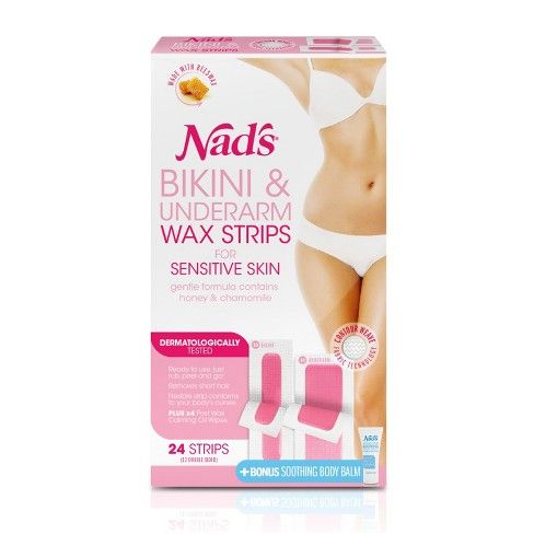 Nad's Bikini and Under Arm Wax Strips - 24ct