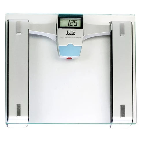 Elite Home Electronic Personal Bathroom Scale Clear - Elegant Home Fashions