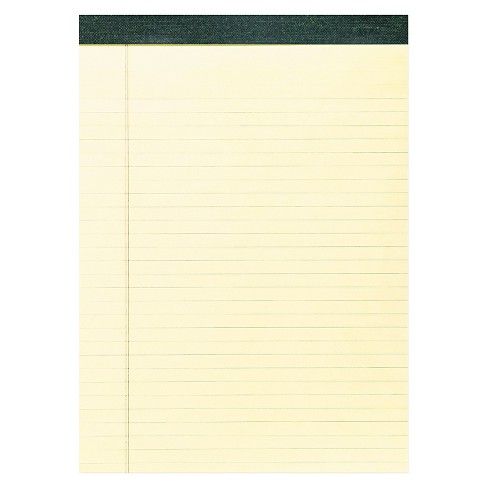 Roaring Spring® Recycled Legal Pad, 8 1/2 x 11 3/4 Pad, 8 1/2 x 11 Sheets, 40/Pad, Canary, Dozen