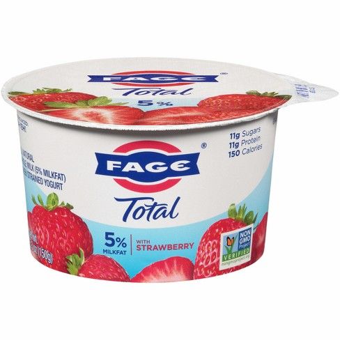 FAGE Total 5% Milk Strawberry Greek Yogurt - 5.3oz