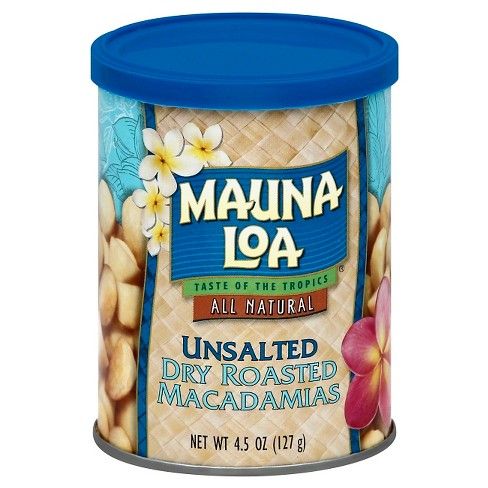 Mauna Loa Unsalted Dry Roasted Macadamias - 4.5oz