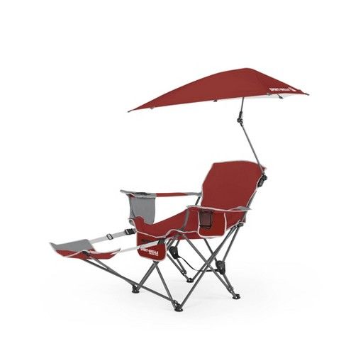 Sport-Brella Portable Recliner Chair - Firebrick Red