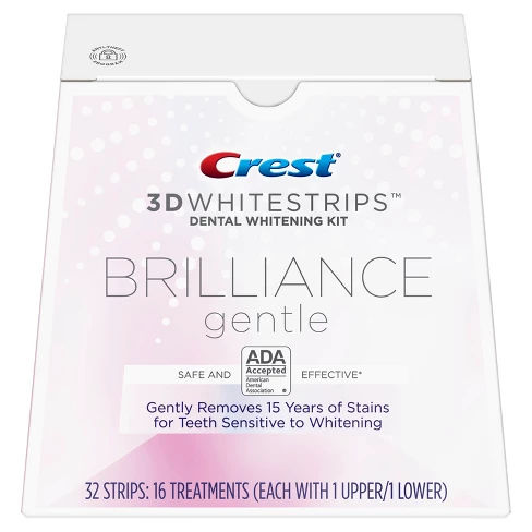 Crest 3D Whitestrips Brilliance Gentle Teeth Whitening Kit - 16ct