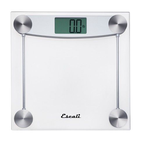 Clear Glass Digital Bathroom Scale Clear - Escali