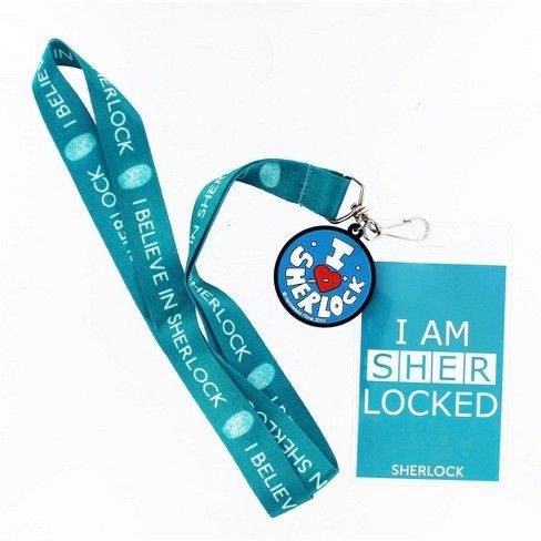 Sherlock Holmes I Am Sherlock With 2d Heart Sherlock Teal Lanyard Charm Buy Online In Bosnia And Herzegovina At Bosnia Desertcart Com Productid