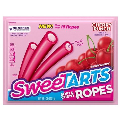 SweeTARTS Cherry Punch Soft & Chewy Ropes Candy - 9oz