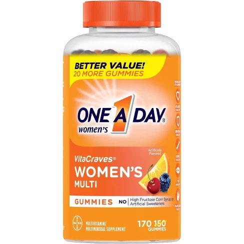 One A Day Women's VitaCraves Multi Gummies - Orange, Cherry & Berry