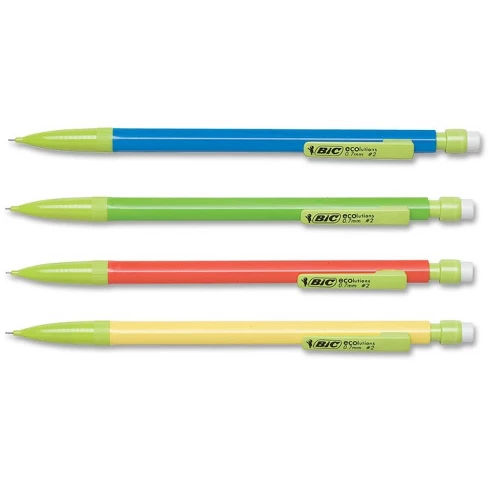 ecolutions Recycled Pencil - #2 Lead - 0.7 mm Lead Diameter - Black Lead - Assorted Plastic Barrel - 12 / Dozen