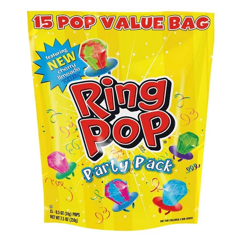 Ring Pop Lollipops Party Pack - 7.5oz/15ct