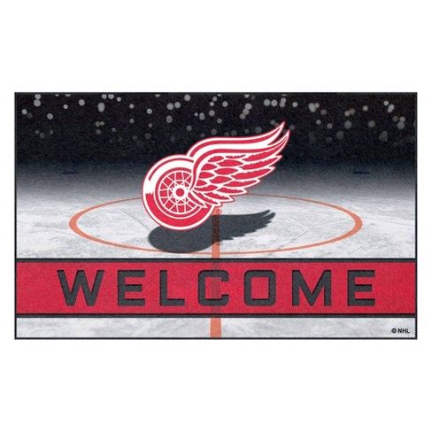 NHL Detroit Red Wings Crumb Rubber Door Mat 18"x30"
