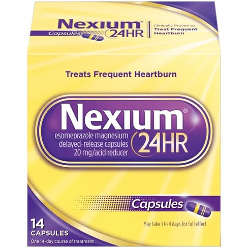 Nexium 24HR Delayed Release Heartburn Relief Capsules - Esomeprazole Magnesium Acid Reducer