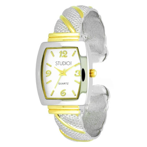 Women's Studio Time® Bangle Watch - Gray
