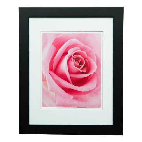 Single Picture 11X14 Wide Double Mat Black 8X10 Frame - Gallery Solutions