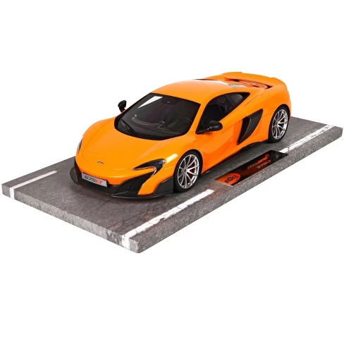 Mclaren 675LT Long Tail Orange Numbered Limited Edition to 60 Pieces Worldwide 1/18 Model Car by BBR