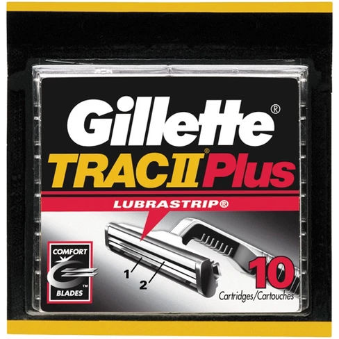 Gillette TRAC II Plus Men's Razor Blade Refills - 10ct