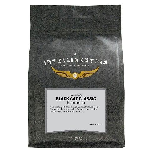 Intelligentsia Direct Trade Black Cat Classic Espresso Roast Dark Roast Whole Bean Coffee -12oz