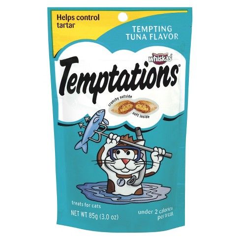 TEMPTATIONS Classic Treats for Cats Tempting Tuna Flavor 3 ozs