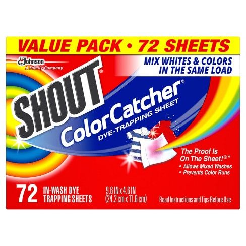 Shout Color Catcher Dye Trapping Sheets - 72ct