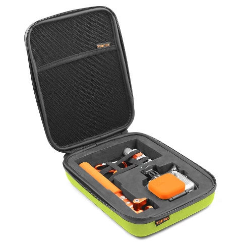 Xsories Small Capxule Soft Case With Pre-Cut Foam Inlay Compatible With All GoPro Camera Models - Lime Green