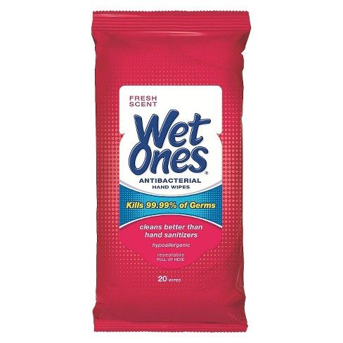 Wet Ones Antibacterial Hand Wipes Fresh Scent - 20ct