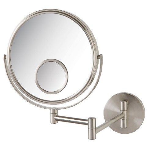 Jerdon 10X-1X with 15X Spot Wall  Mirror Nickel