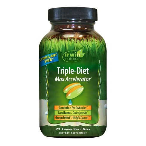 irwin naturals Triple-Diet Max Accelerator Dietary Supplement Liquid Soft-Gels - 72ct