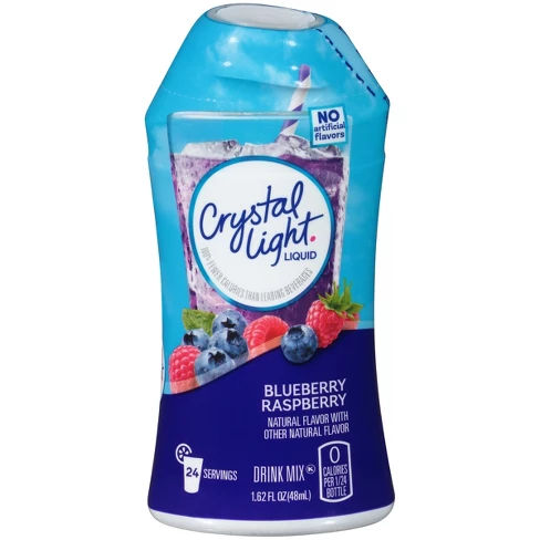 Crystal Light Liquid Blueberry Raspberry Drink Mix - 1.62 fl oz Bottle