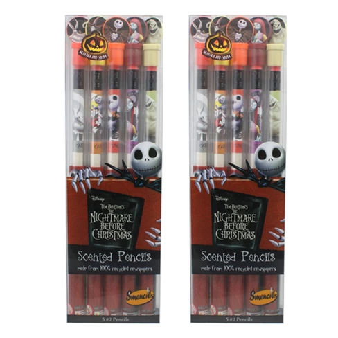 Scentco 2pk The Nightmare Before Christmas Smencils Scented Pencils 5ct