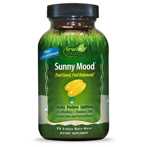 irwin naturals Sunny Mood Dietary Supplement Liquid Soft-Gels - 75ct