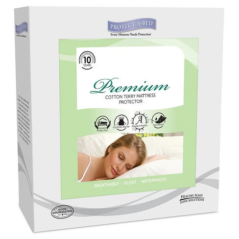 Protect-A-Bed® Premium Fitted Waterproof Mattress Protector - Protective  Bedding