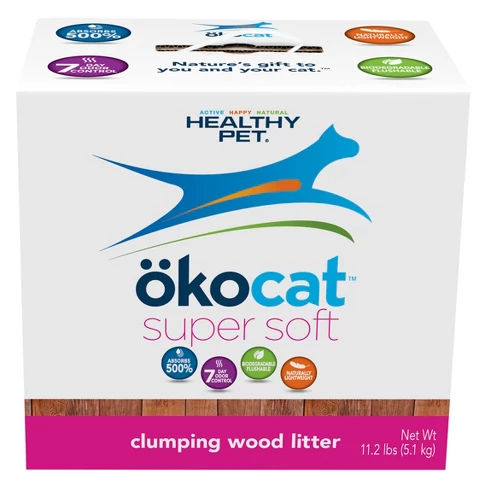 okocat Wood Super Soft Clumping Litter - 11.2lbs