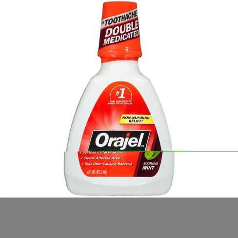Orajel Soothing Mint Toothache Rinse - 16 fl oz