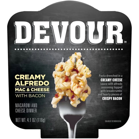 Devour Alfredo Mac & Cheese with Bacon - 4oz