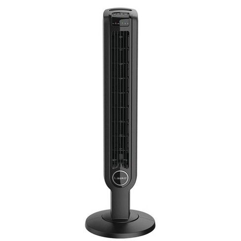 Oscillating Tower Fan With Remote Control Black - Lasko