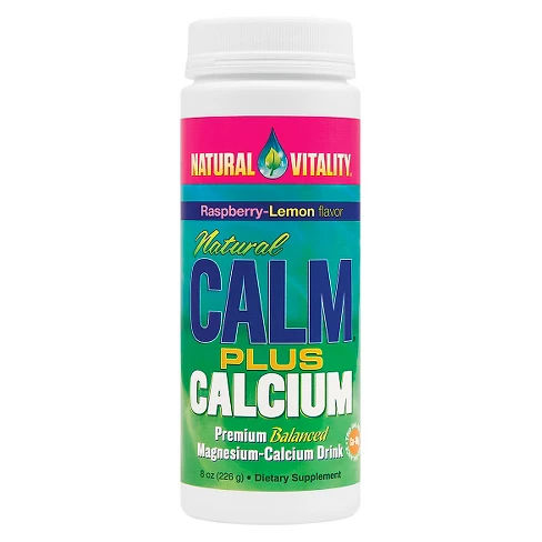 Natural Vitality Natural Calm plus Calcium Supplement Powder - Raspberry Lemon - 8oz