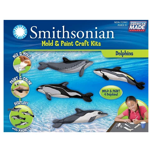 Smithsonian® Mold & Paint Craft Kit - Dolphins