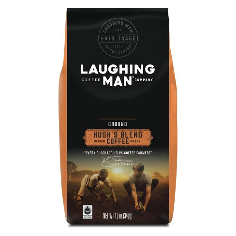 Laughing Man Coffee Hugh's Blend Medium Roast Ground Coffee - 12oz