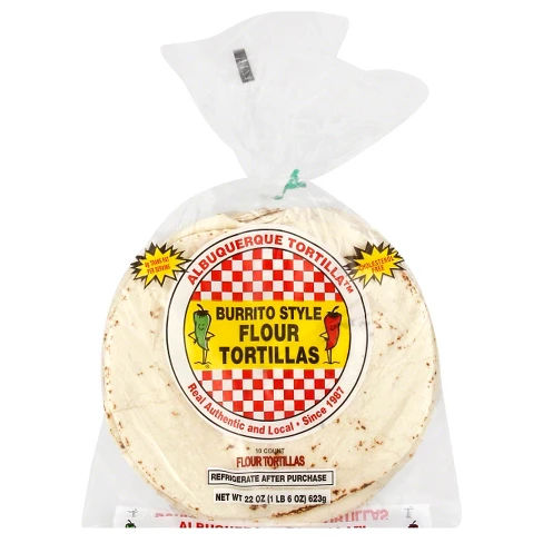 Albuquerque Tortilla™ Burrito Style Flour Tortillas 10 ct