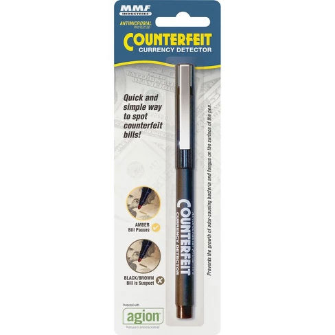 MMF Counterfeit Currency Detector Pen - Magnetic Ink - Black