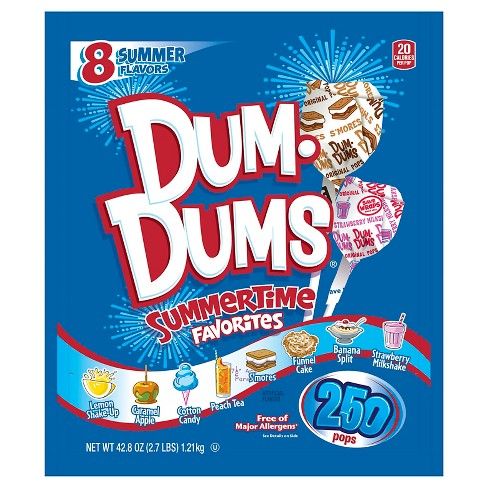 Dum Dums Summertime Apple Lollipops - 42.8oz