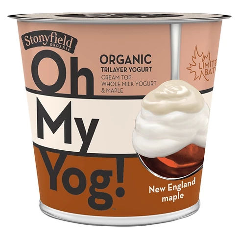 Stonyfield Organic New England Maple Whole Milk Yogurt - 6oz