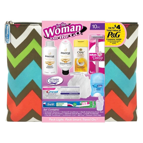 Convenience Kit Women's Bath and Body Set -Trial Size- 10ct