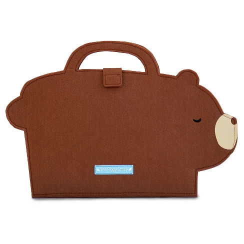 The Piggy Story Fuzzytown Die-cut ArtFolio - Brown Bear