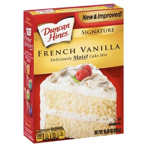 Duncan Hines Moist Deluxe French Vanilla Premium Cake Mix - 15.25oz