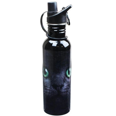 Black Cat Water Bottle