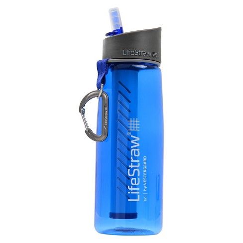 LifeStraw 2-Stage Filtration Water Bottle - Blue (23oz)
