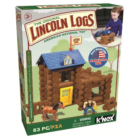 Lincoln Logs Horseshoe Hill Station Building Set
