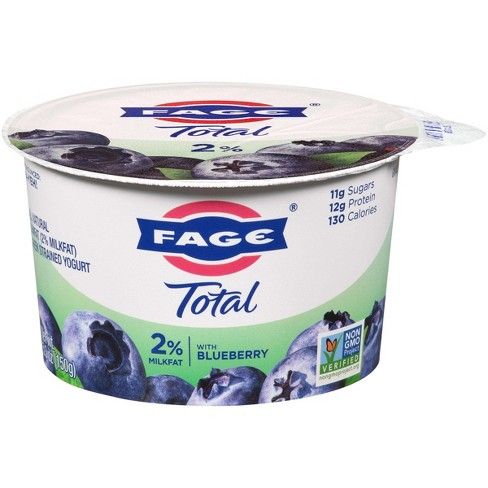 FAGE Total 2% Milk Blueberry Greek Yogurt - 5.3oz
