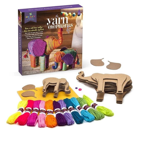Craft-tastic Yarn Elephants Kit